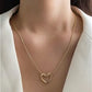 Open Heart Gold Pendant Necklace – Romantic & Stylish