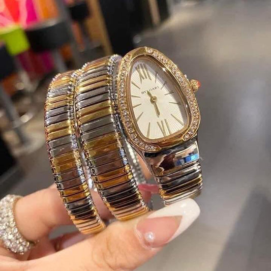 BVLGARI Snake Silver-Golden Dial