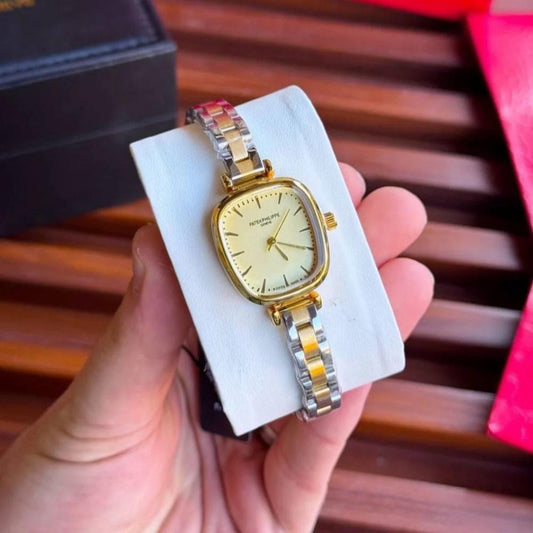 Patek Philippe Watch Luxury Two-Tone Design (Gold x Silver)