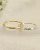 Couple Name Engraved Matching Rings