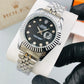 Silver RLX Watch Black dial zone