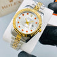Golden Rolex Datejust Dial Diamond & Ruby Bezel
