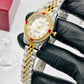 Golden Rolex Datejust Dial Diamond & Ruby Bezel