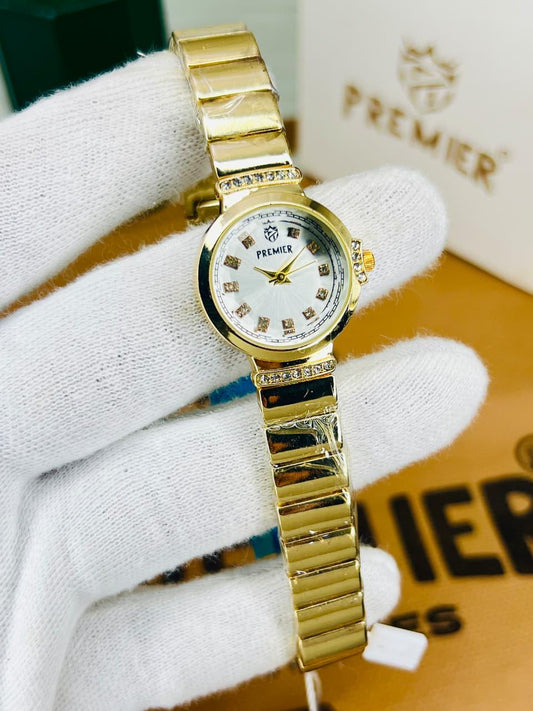 Premier Classic White Dial Gold Watch