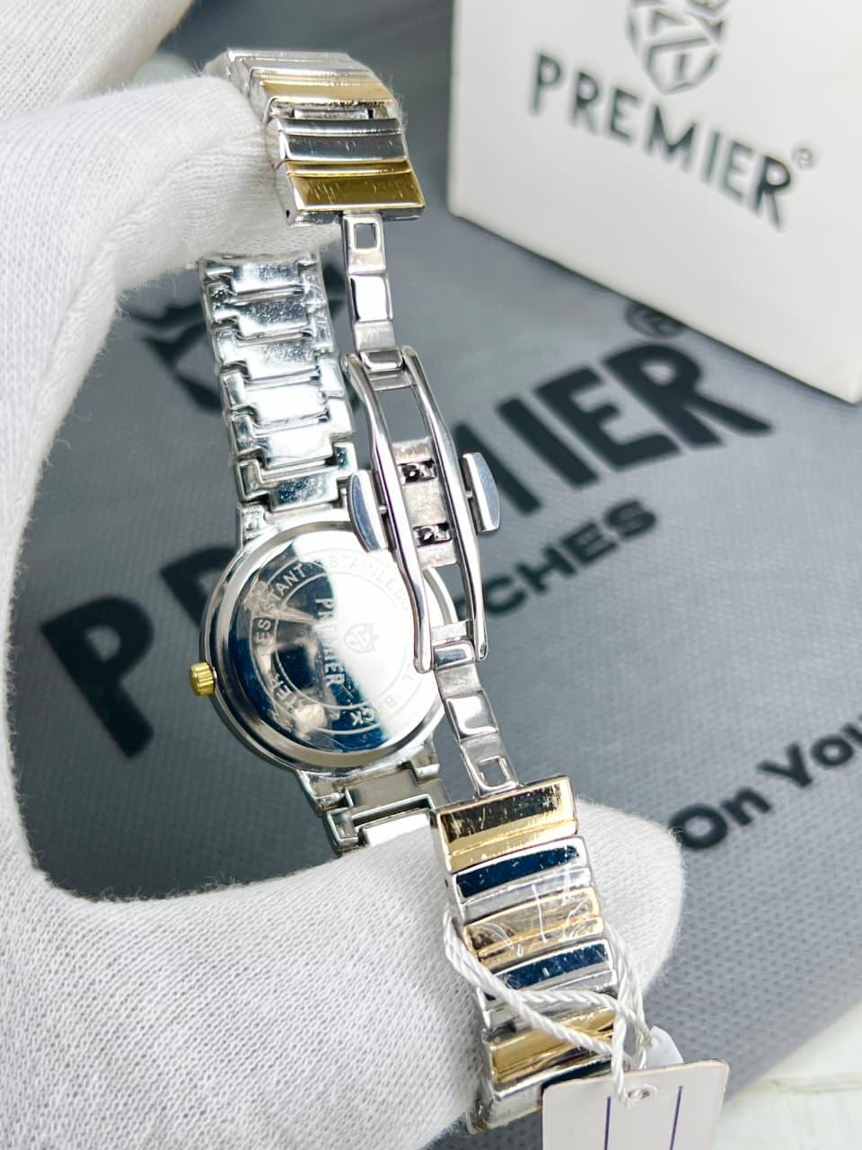 remier Petite White Dial Watch Silver-Tone