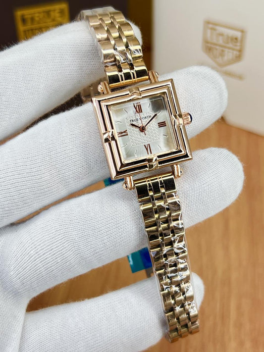 TRUE WORTH Golden White dial