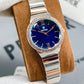Premier Sapphire Blue Dial Watch – Silver & Gold Two-Tone Finish