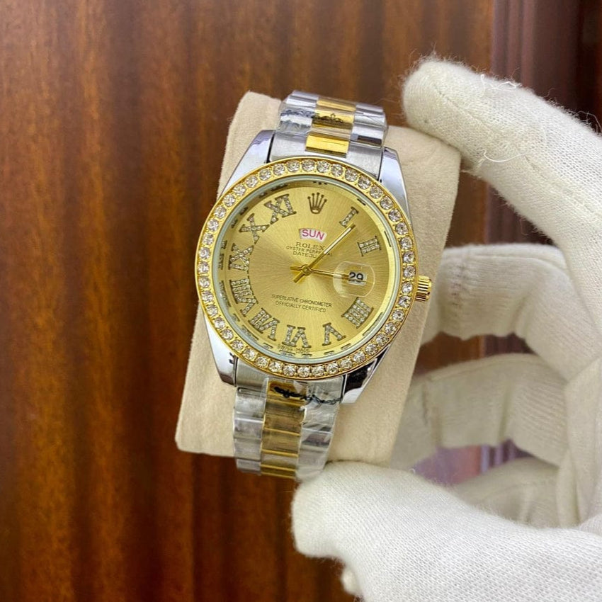 ROLEX  premium Silver Golden shaded