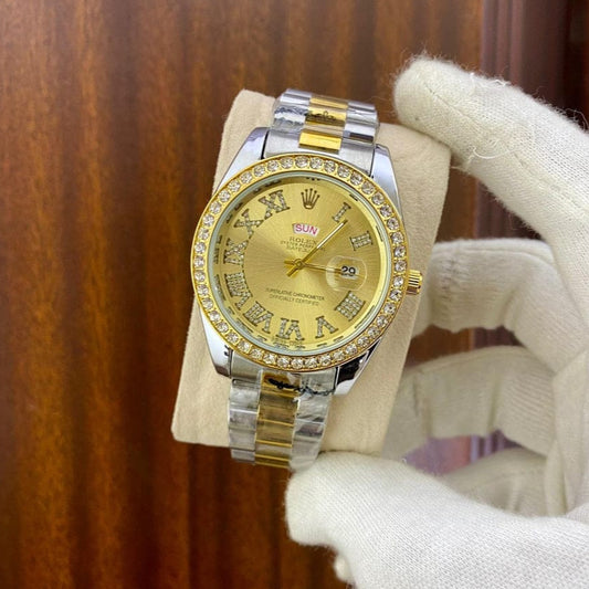 ROLEX  premium Silver Golden shaded