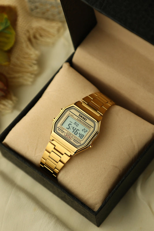 SKMEI Digital Gold Plated