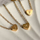 Heart Personalized Initial Pendant -22k Gold Plated