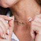 Personalized Initial Necklace-22k Gold Plated