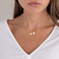 Personalized Initial Necklace-22k Gold Plated