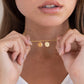 Personalized Initial Necklace-22k Gold Plated