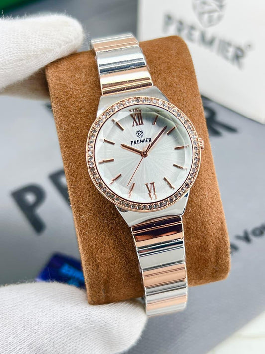 Premier Silver Classic Roman Dial Watch Two-Tone