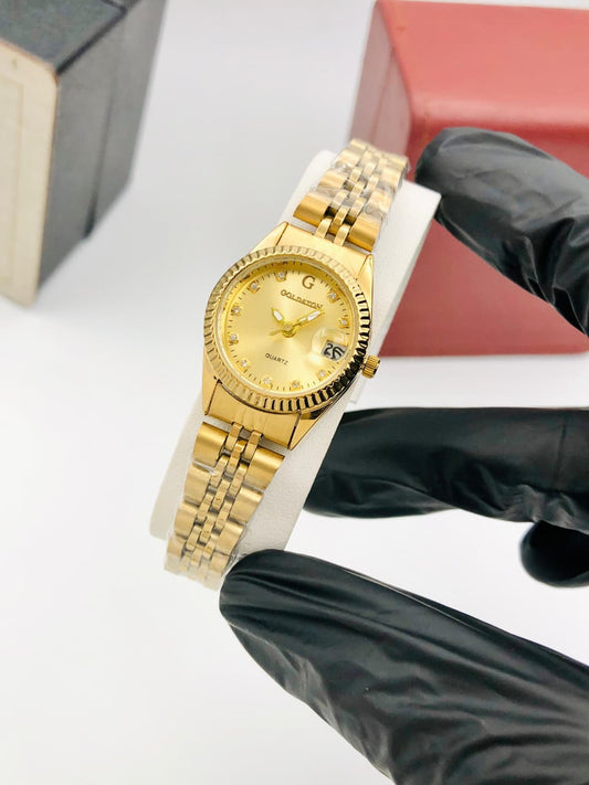 QUARTZ Goldston Classic Gold Watch