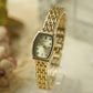 Gucci Vintage Square Dial Watch – Gold