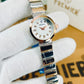 remier Petite White Dial Watch Silver-Tone