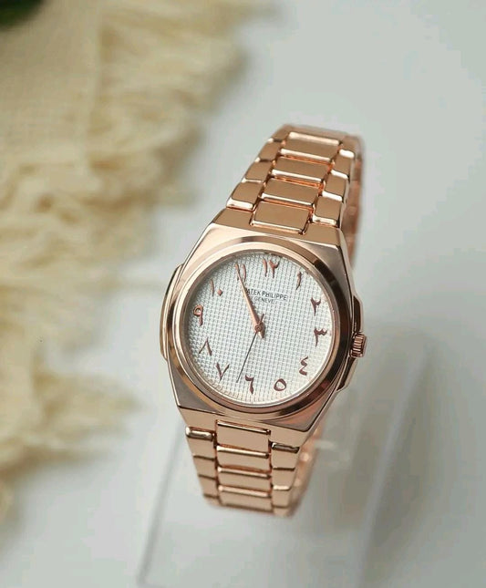 Patek Philippe Arabic Numbering Watch – Rose Gold Edition