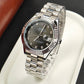 Silver RLX Watch Black dial zone