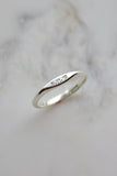 Silver-Plated Date Engraved Ring