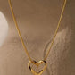 Open Heart Gold Pendant Necklace – Romantic & Stylish