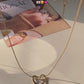Open Heart Gold Pendant Necklace – Romantic & Stylish