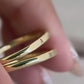 Forever in Your Name Couple Initial Rings